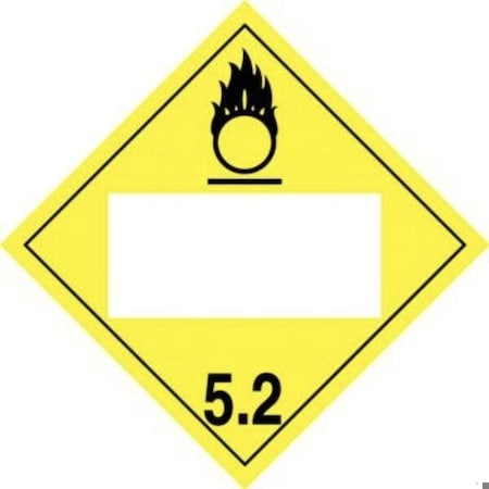 Accuform BLANK DOT PLACARD HAZARD CLASS 5 MPL4DG5ACT50 MPL4DG5ACT50